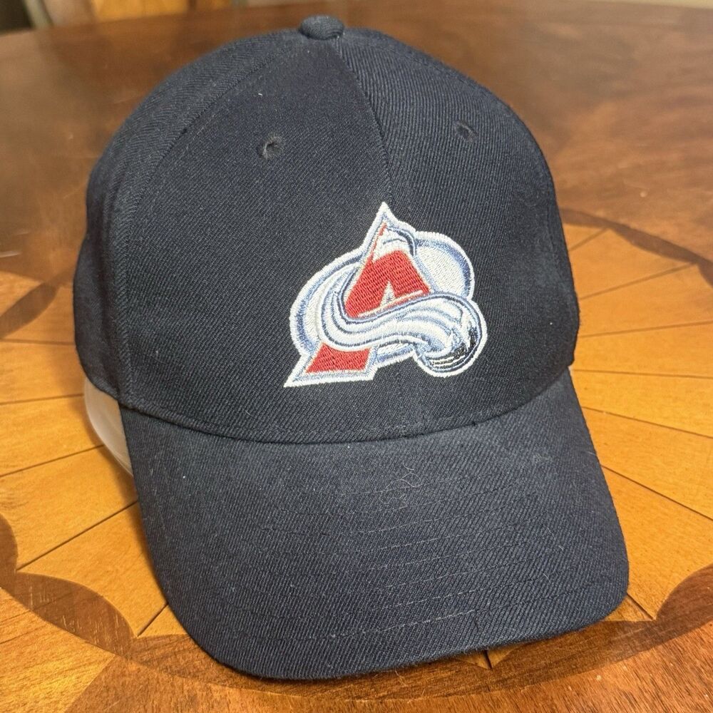 Colorado Avalanche Hockey Hat Baseball Cap NewEra Black w/Logo OSFA
